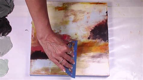 Abstratct Art Beginning Layers Oilcold Wax Medium Youtube