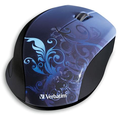 Verbatim Wireless Optical Design Mouse Blue Design 97785 Bandh