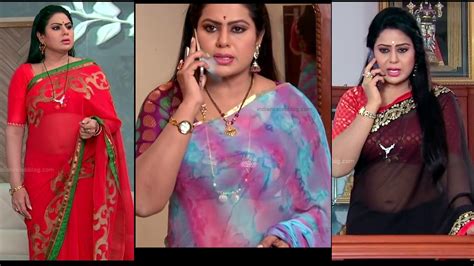Tina Naidu Swathi Chinukulu Telugu Serial Actress Hot Sari Pics Indian Telly Show
