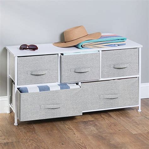 Save on delivery with amazon prime. Amazon.com: InterDesign Aldo Fabric 5-Drawer Dresser and ...
