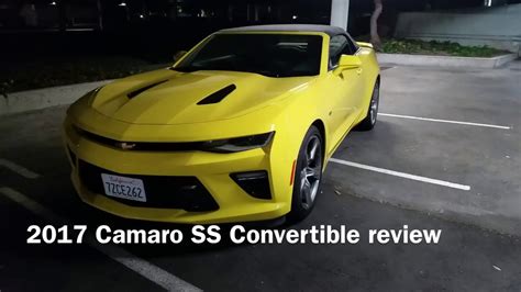 2017 Camaro Ss Convertible Review Youtube