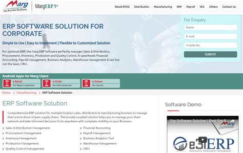 Marg Erp 9 Erp Software Pricing Reviews Alternatives And Competitor