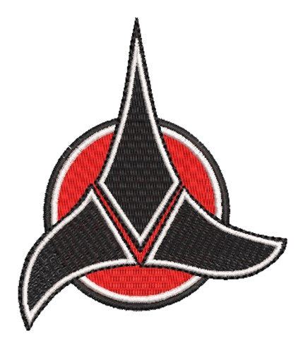Star Trek Klingon Insignia Embroidery Design Embroidery Designs Star