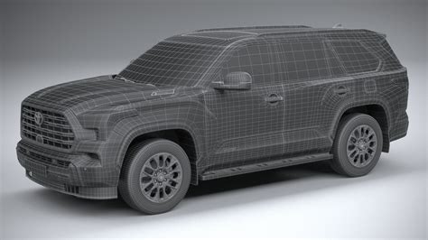 Toyota Sequoia 2023 3d Model Cgtrader