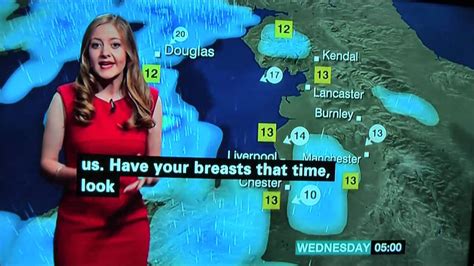 Bbc One Weather Girl Says Have Your Breasts That Time Youtube