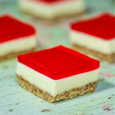 Keto Jello Slice Recipe Strawberry Cream My Keto Kitchen