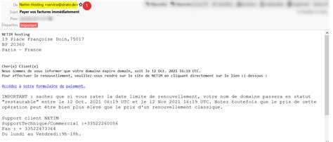Phishing Des Mails Frauduleux Sont Envoyés à Nos Clients Netim Blog