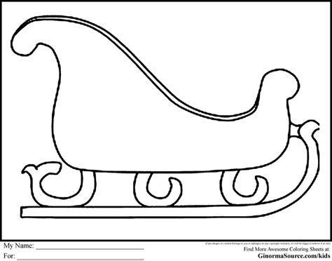 Find & download free graphic resources for santa claus sleigh. Free Printable Christmas Coloring Pages - GINORMAsource ...