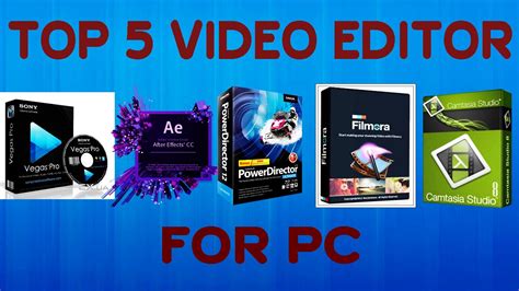 Top 5 Video Editor Pc Software2016 Youtube