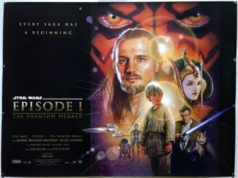 The Phantom Menace 1999 Final Uk Quad The Poster Collector