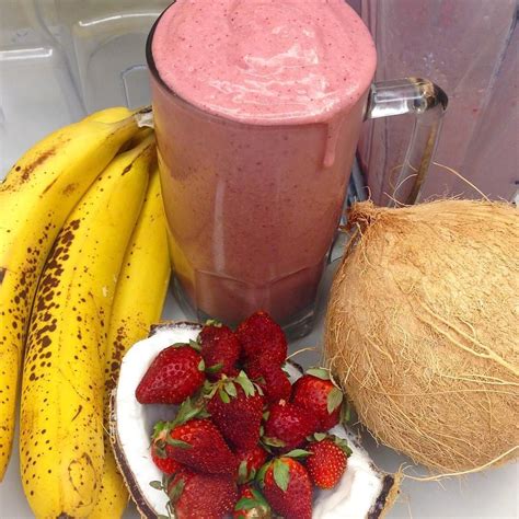This Perfect Strawberry Smoothie Recipe Is Made With Strawberry Banana And Fresh Coconut Water