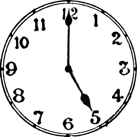 Clock Clipart Black And White Clipart Best