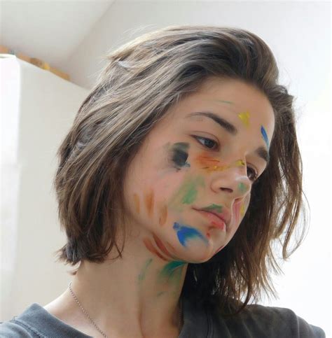 Aka drawing aesthetics as girls~ aesthetic character design is. paint on face (With images) | Face art makeup, Art hoe ...