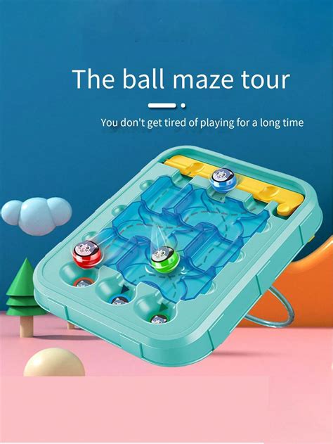 Desktop Toy Ball Game Maze Adventure Challenge Brain Thinking Exercise