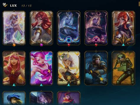The Tradition Of Me Owning All Of The Lux Skins And Their Borders