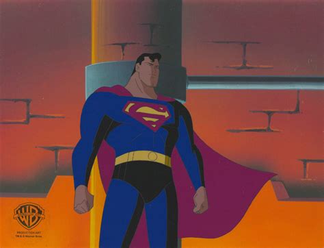 Superman Animated Series Original Production Cel Superman Legacy Pt 2