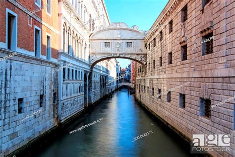 Long Exposure Picture Of The Bridge Of Sighs Venice Italy Stock