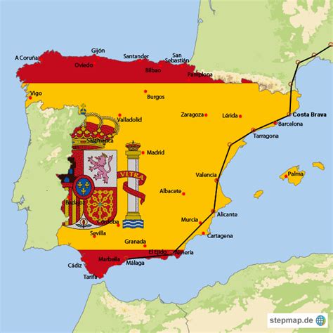 Wir beraten sie in spanien. Weltkarte Andalusien | creactie