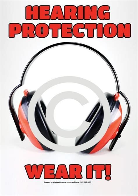 Wear Hearing Protection Safety Poster Safety Posters Australia Sexiz Pix