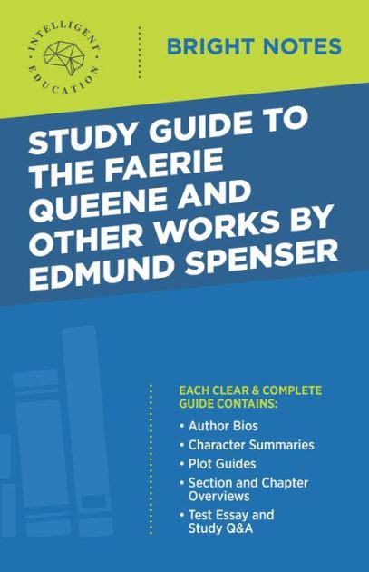 Study Guide To The Faerie Queene And Other Works By Edmund Spenser By
