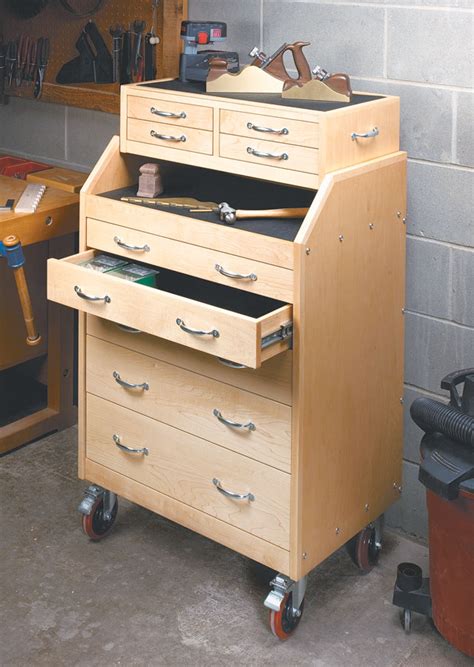 Slant Front Tool Cart Woodworking Project Woodsmith Plans