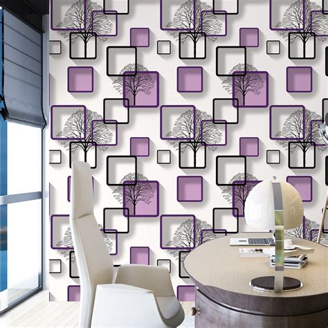 The widest choice of wallpapers and fabrics from the worlds most famous brands delivered direct to india. Modern 3D Squares Pattern Wallpaper For Living Room