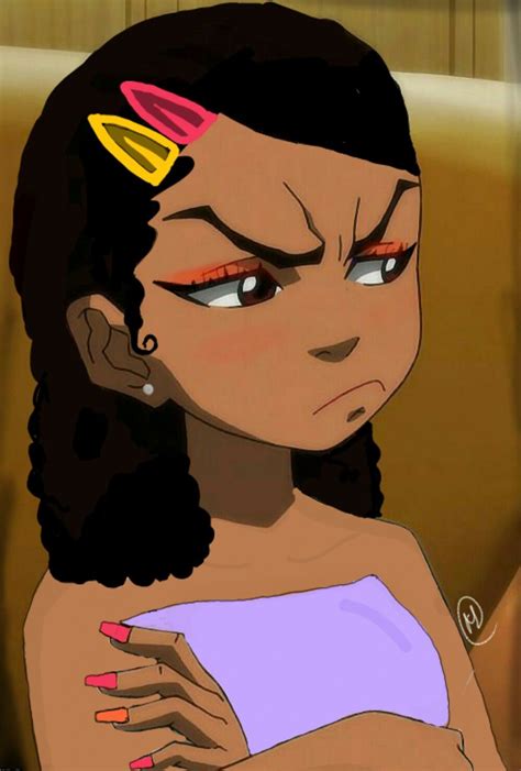 The Boondocks Girl Black Girl Cartoon Girl Cartoon Black Girl Art