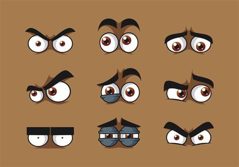 We have 30 different ways to learn how to draw an eye, all with step by step tutorial and instructions to follow along with. Brown Cartoon Eyes Vector - Download Free Vectors, Clipart ...