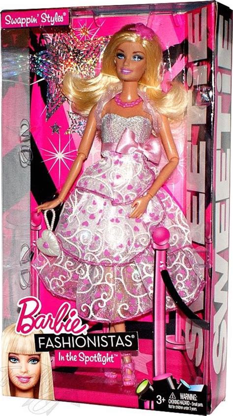 Barbie Fashionistas In The Spotlight Doll Swappin Styles Sweetie V7148 2011 Details And
