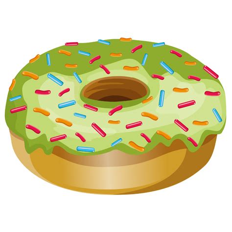 Download High Quality Donut Clip Art Green Transparent Png Images Art