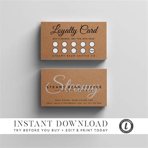 customer loyalty card template free