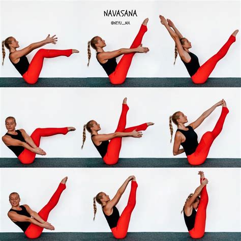 Yoga Teacher On Instagram Playing With Different Variations Of Boat