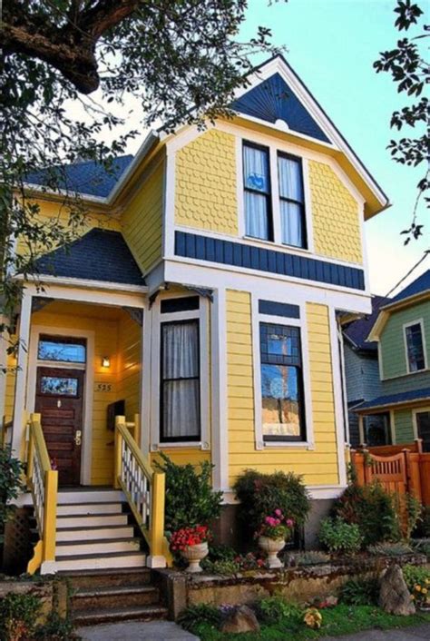 Cool Yellow Exterior House Paint Colors 04 Yellow House Exterior
