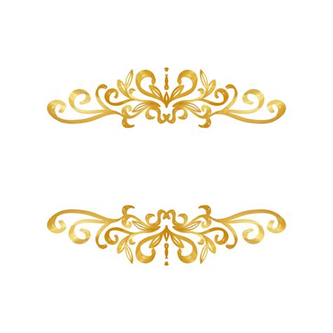 Luxury Gold Victorian Border Golden Victorian Border Png Transparent