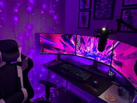 YOUR FAVOURITE PURPLE PC GAMING SET UP
