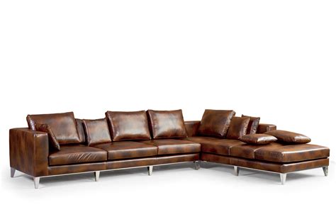 Big L Shape Leather Sofa Corner Sofa Italian Leather Sofa Yh 305