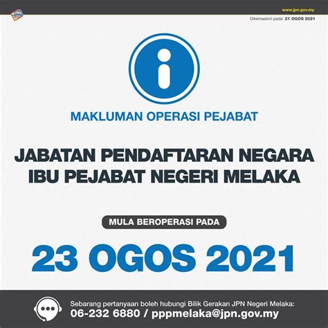 Portal Jpn Makluman Operasi Pejabat Jpn Negeri Melaka