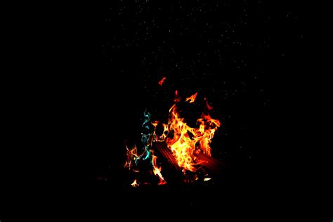 1080x1920 Resolution Bonfire Fire Flame Dark Hd Wallpaper