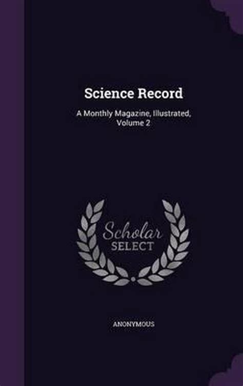 Science Record Anonymous 9781354892282 Boeken