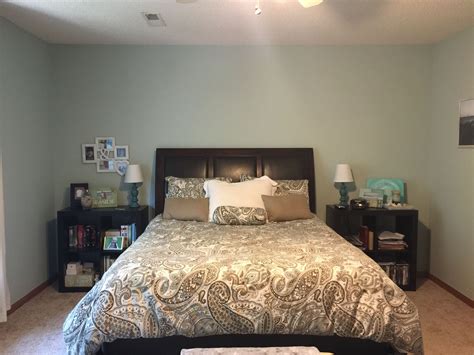 With 65 beautiful bedroom designs, there's a room here for everyone. Master bedroom. SW Copen blue | Coastal bedrooms, Master ...