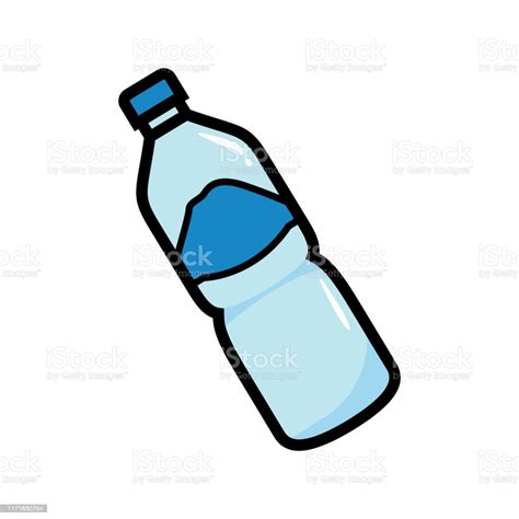 Los beneficios de la actividad física aparecen en el fondo. Ilustración de Ilustración Vectorial De Botella De Agua ...