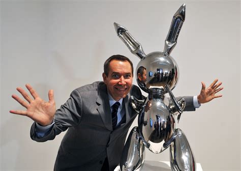 Shetland ül Váll Jeff Koons Rabbit Sculpture Hadifogoly Nagyobbítás