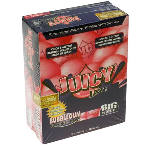 Juicy Jay Paper Rolls Bubble Gum 24 Pack