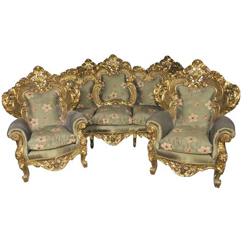 antique french rococo sofa suite