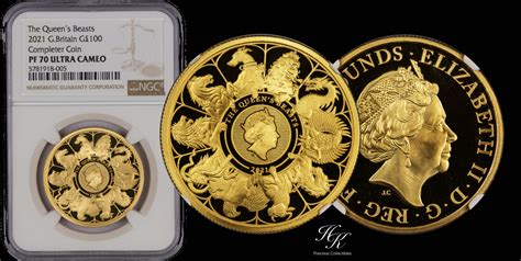 Hk Precious Collectibles 100 Pounds 2021 1 Oz Proof Gold Queens