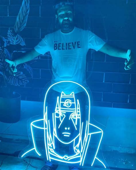 Blue Square Itachi Uchiha Acrylic Neon Sign For Flexible At Rs 5500