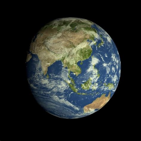 3d Model Animated Realistic Hd Earth Model Vr Ar Low Poly Animated