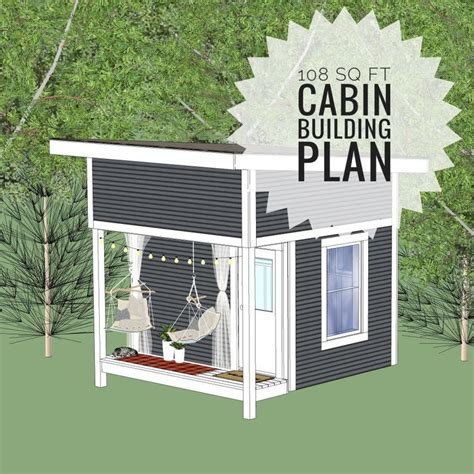 108 Sq Ft Cabinbunkie With Loft Building Plan Etsy Bunkie