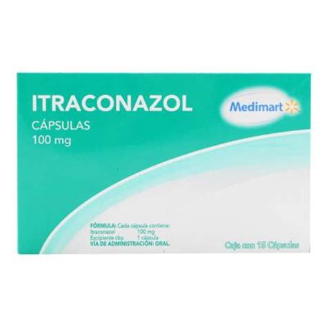 Itraconazol Medimart 100 Mg 15 Cápsulas Walmart