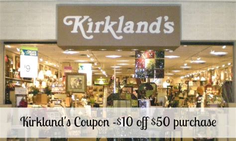 Some coupons have limited time or their requirements. Kirkland's Coupon | $10 off $50 Purchase + More Store ...